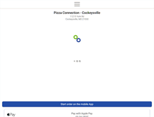 Tablet Screenshot of pizzaconnectioncockeysville.com